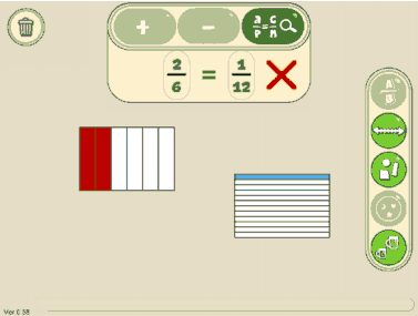 Equivalence tool Fractions Misconceptions - equivalence tool