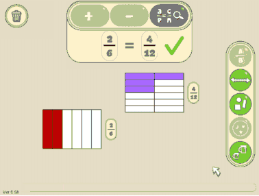 Equivalence tool feedback Fractions Misconceptions - Equivalence tool feedback