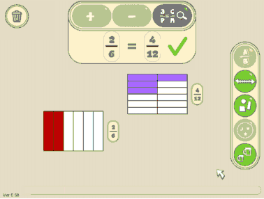 Fractions Misconceptions - Equivalence tool feedback